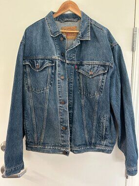 Levi's Denim Trucker Jacket Men's Large Tall